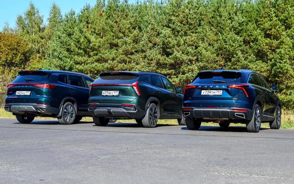 Haval F7, Geely Atlas, Chery Tiggo 8 Pro Max  – тест в цифрах